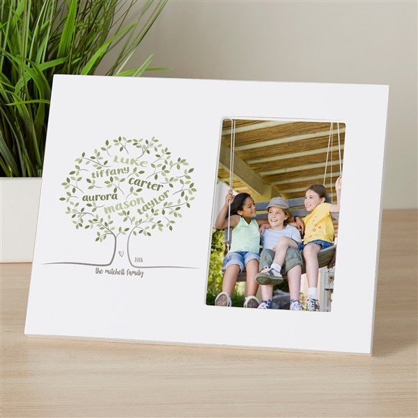 Family Tree Of Life Personalized Off-Set Picture Frame - 45773