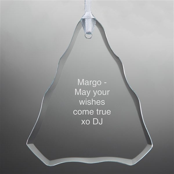 Engraved Glass Tree Ornament   - 45792