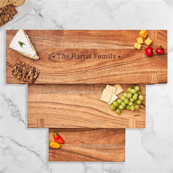 Personalized Acacia Nesting Charcuterie Boards  - 45797D