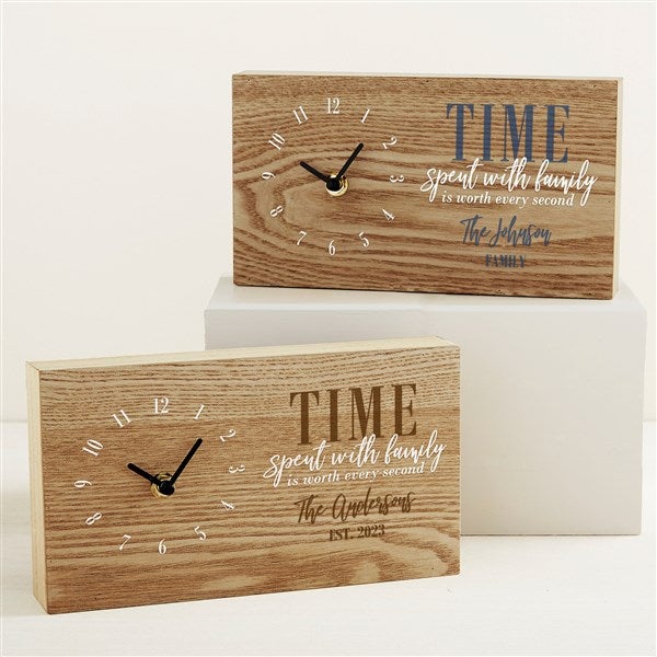 Worth Every Second Personalized Wooden Clock - 45833