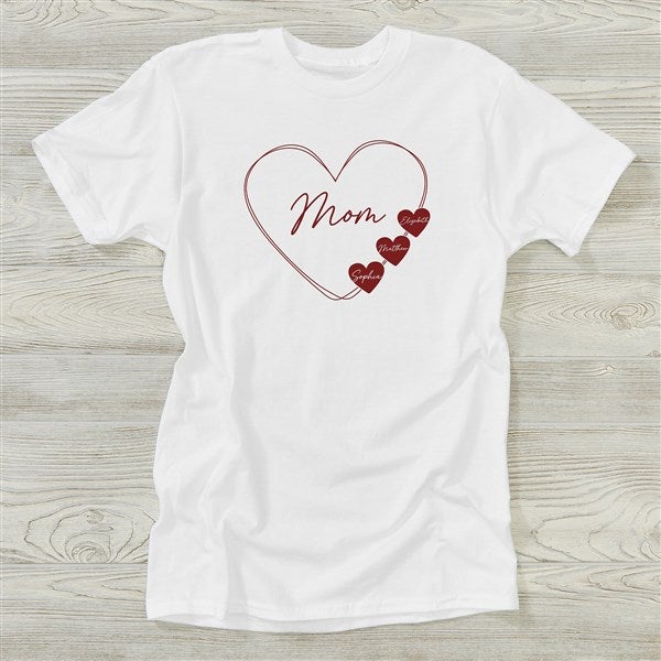 A Mother's Heart Personalized Ladies T-Shirts - 45852