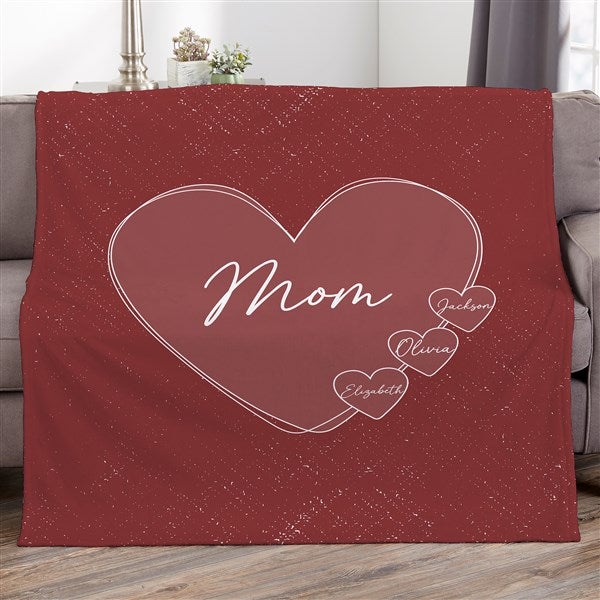 A Mother&#39;s Heart Personalized Blanket - 45853