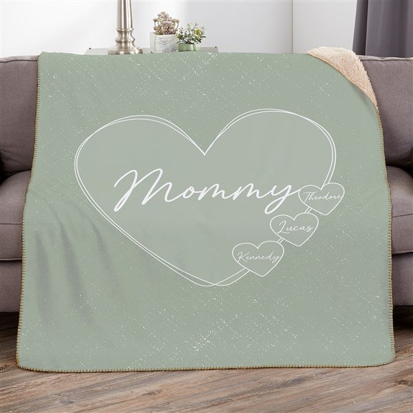 A Mother's Heart Personalized Blanket  - 45853