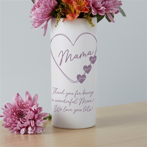 A Mother's Heart Personalized Ceramic Vase - 45855