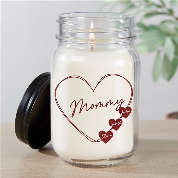A Mother&#39;s Heart Personalized Farmhouse Candle Jar - 45860