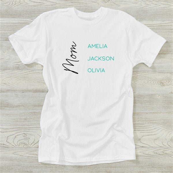 Scripty Mom Personalized Ladies Shirts - 45872