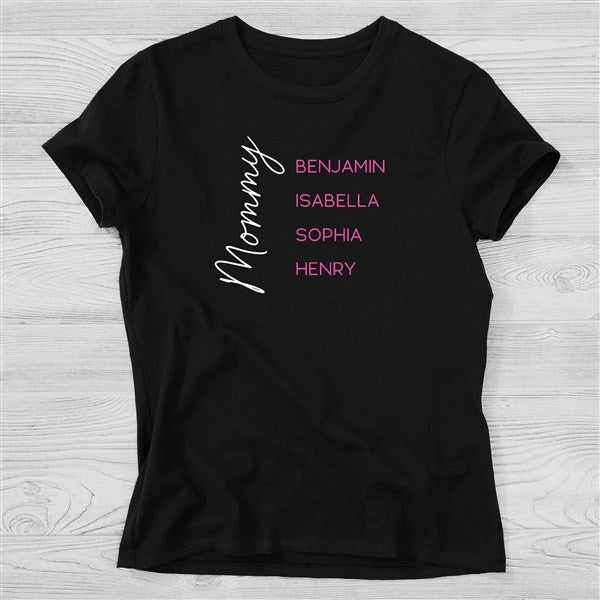 Scripty Mom Personalized Ladies T-Shirts - 45872