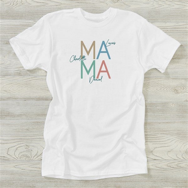 Stacked Mama Personalized Ladies Shirts - 45873