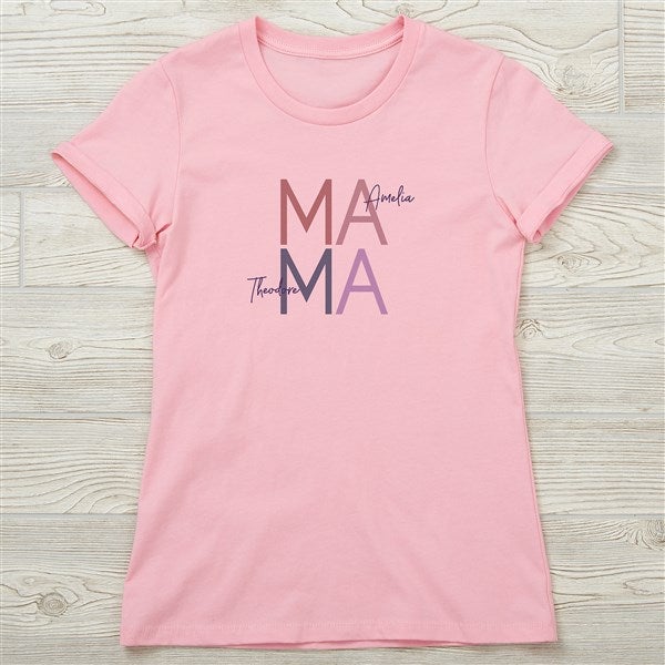 Stacked Mama Personalized Ladies Shirts - 45873