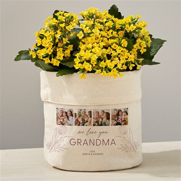 Her Memories Photo Collage Personalized Canvas Flower Planter - 45887