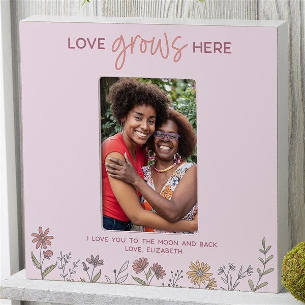 Love Blooms Here Personalized Picture Frame  - 45890