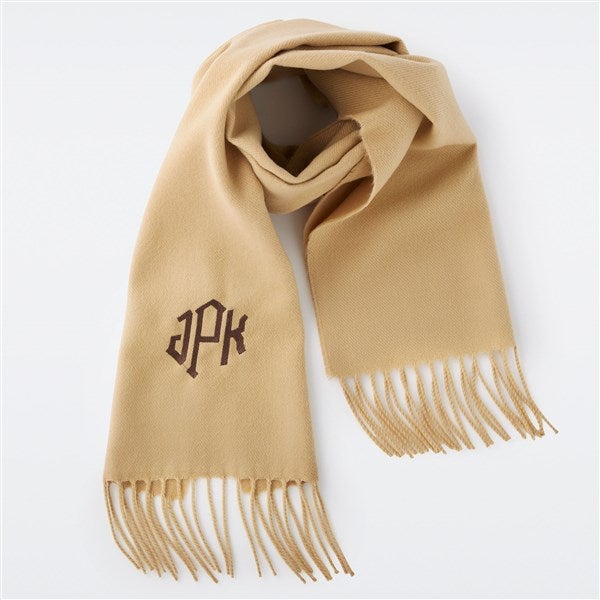 Fringe-Trimmed Coat with Embroidered Scarf Accent - Blue main image 1