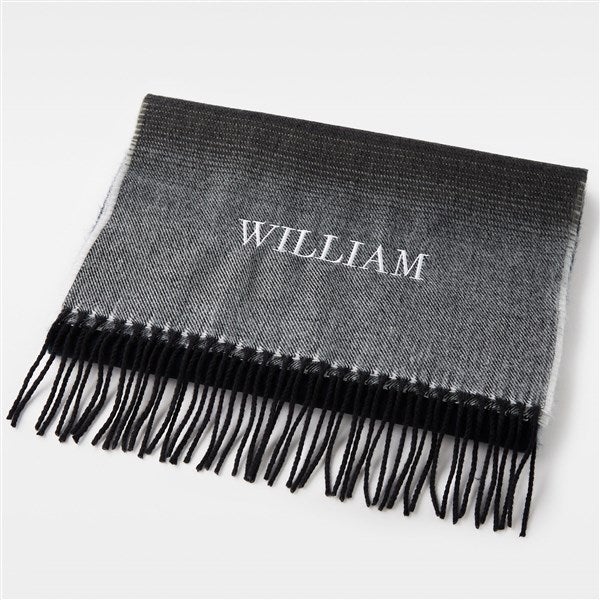 Fringe-Trimmed Coat with Embroidered Scarf Accent - Brown