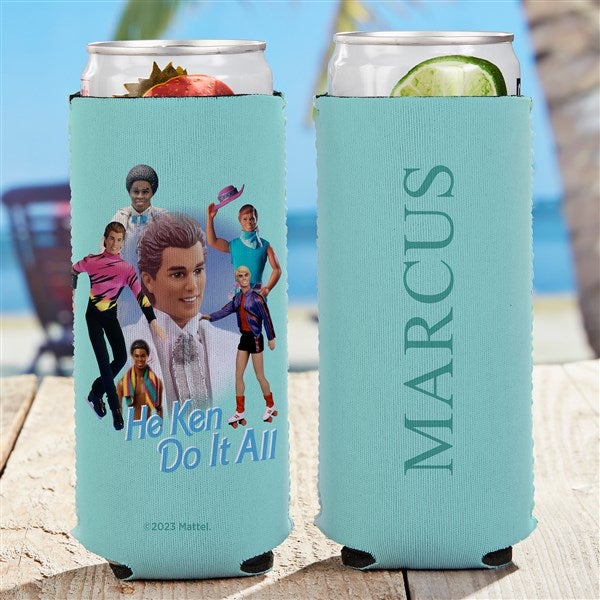 Teal Insulated Slim Can Koozies - Customized with YOUR design!