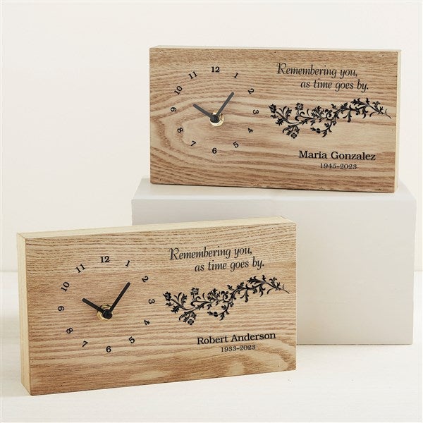 Remembering You Personalized Wooden Clock - 46004