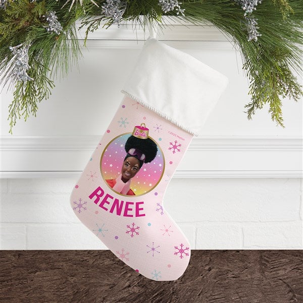 Merry & Bright Barbie Personalized Christmas Stockings  - 46010