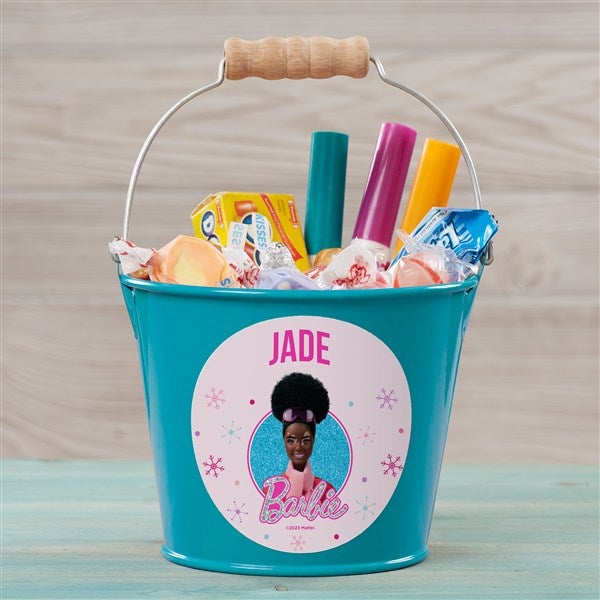 Merry & Bright Barbie Personalized Treat Buckets  - 46018