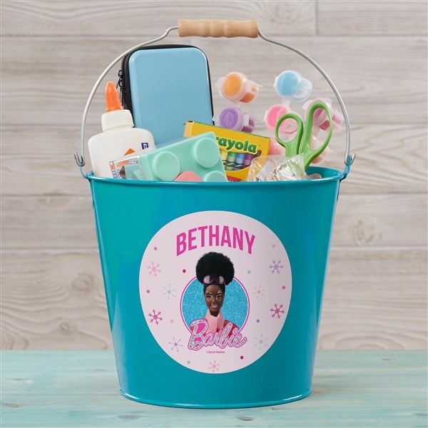 Merry & Bright Barbie Personalized Treat Buckets  - 46018