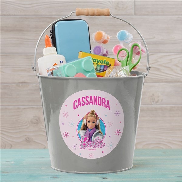 Merry & Bright Barbie Personalized Treat Buckets  - 46018