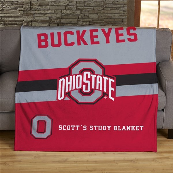 University of Ohio State Buckeyes Sherpa Fleece Blanket Gifts for