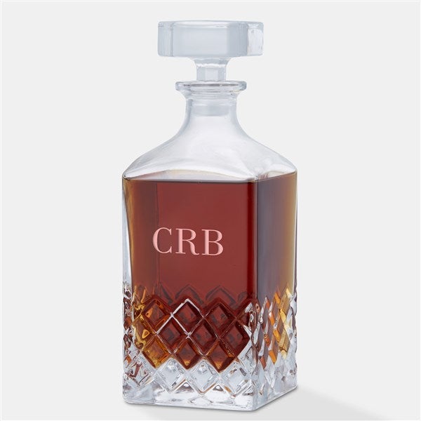 Engraved Monogram Godinger Hatch Decanter - 46142