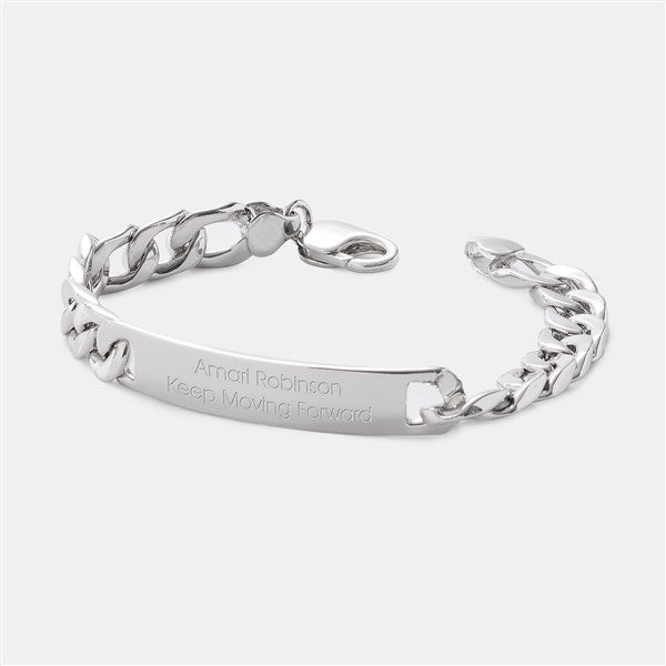 Engraved Sterling Classic ID Bracelet - 46186