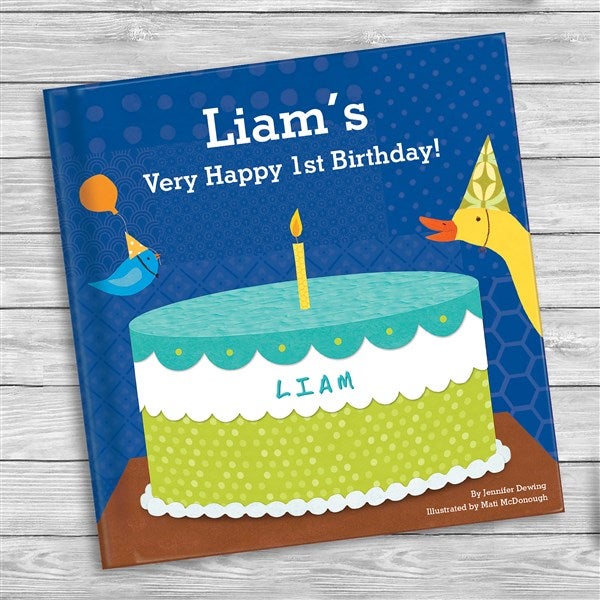 Baby&#39;s First Birthday Personalized Board Book - 46265D