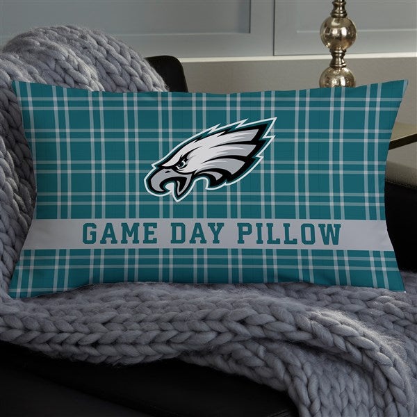 NFL Philadelphia Eagles Plaid Personalized Throw Pillow - 46310