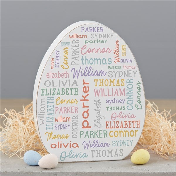 Easter Repeating Name Personalized Shelf Decorations - 46363