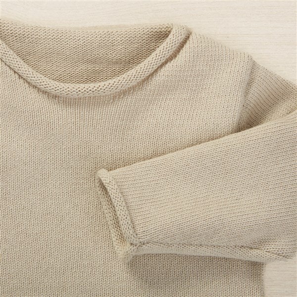 Modern Name Embroidered Baby Sweater