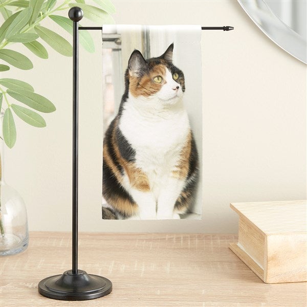 Pet Photo Personalized Mini Desk Flag  - 46431
