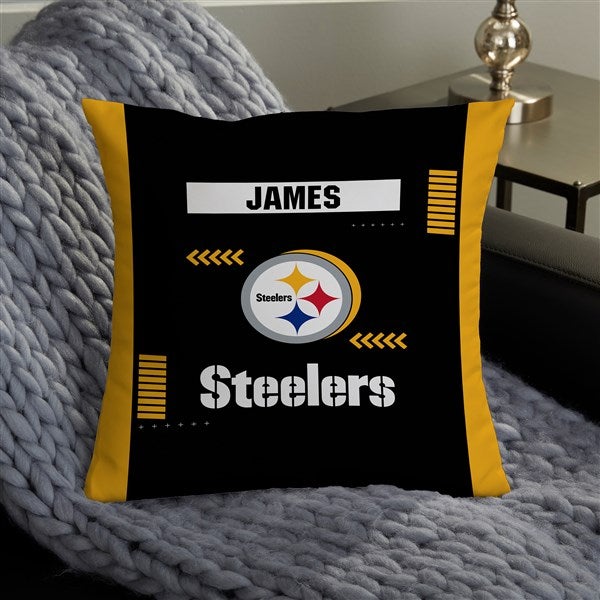 NFL Pittsburgh Steelers Classic Personalized Throw Pillow - 46439