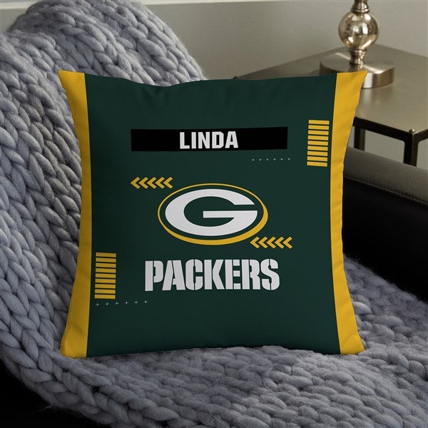 NFL Green Bay Packers Classic Personalized Throw Pillow - 46462