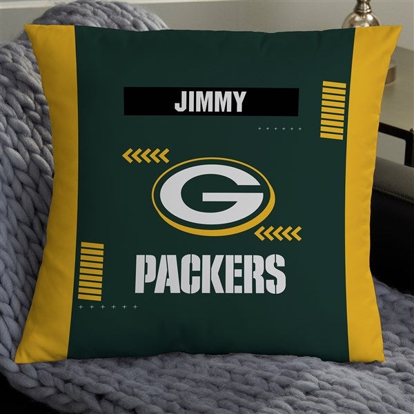 NFL Green Bay Packers Classic Personalized Throw Pillow - 46462