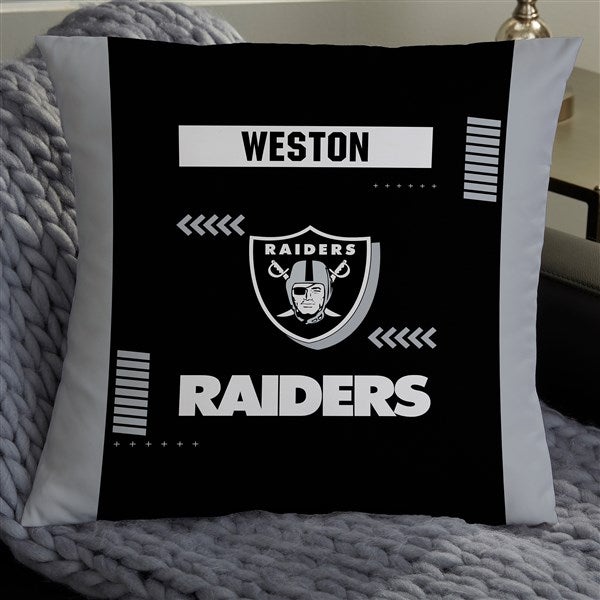 NFL Las Vegas Raiders Classic Personalized Throw Pillow - 46467