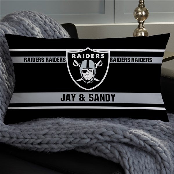 NFL Las Vegas Raiders Classic Personalized Throw Pillow - 46467
