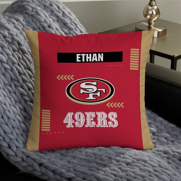 NFL San Francisco 49ers Classic Personalized Throw Pillow - 46469