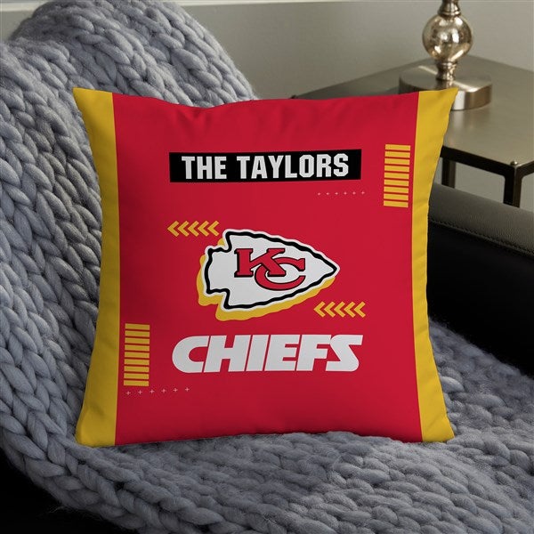 NFL Kansas City Chiefs Classic Personalized Throw Pillow - 46470