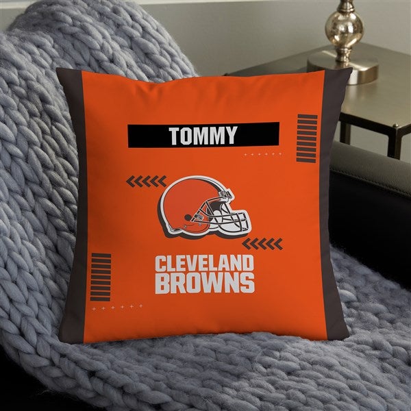 NFL Cleveland Browns Classic Personalized Throw Pillow - 46497