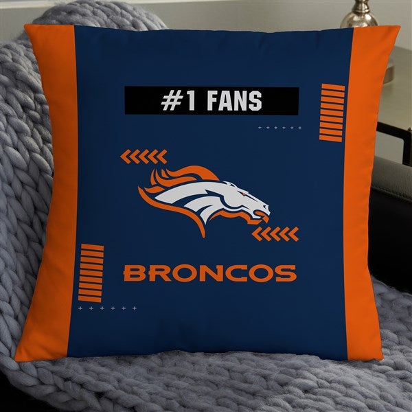 NFL Denver Broncos Classic Personalized Throw Pillow - 46500