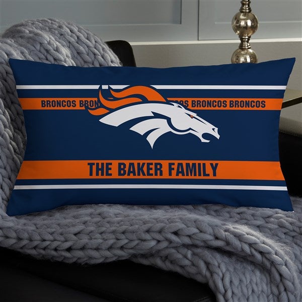 NFL Denver Broncos Classic Personalized Throw Pillow - 46500