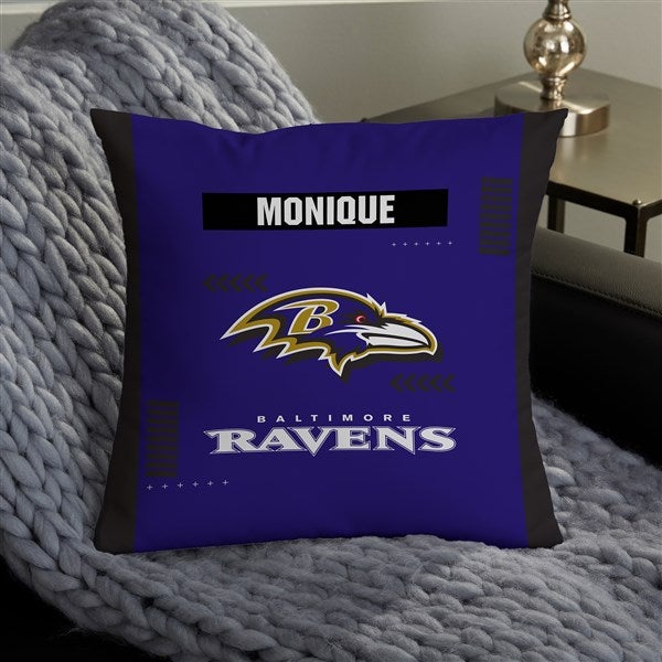 NFL Baltimore Ravens Classic Personalized Throw Pillow - 46545