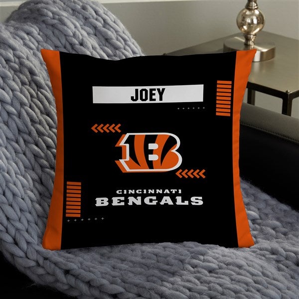 NFL Cincinnati Bengals Classic Personalized Throw Pillow - 46547