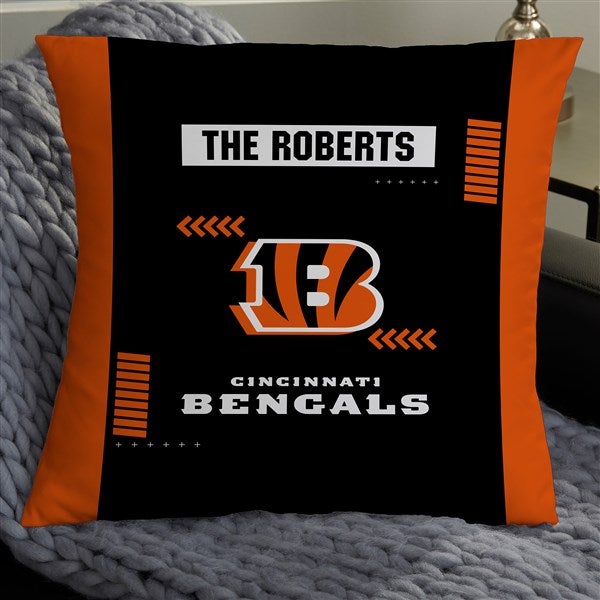 NFL Cincinnati Bengals Classic Personalized Throw Pillow - 46547