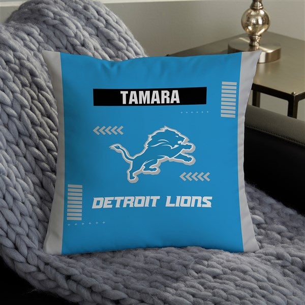 NFL Detroit Lions Classic Personalized Throw Pillow - 46548