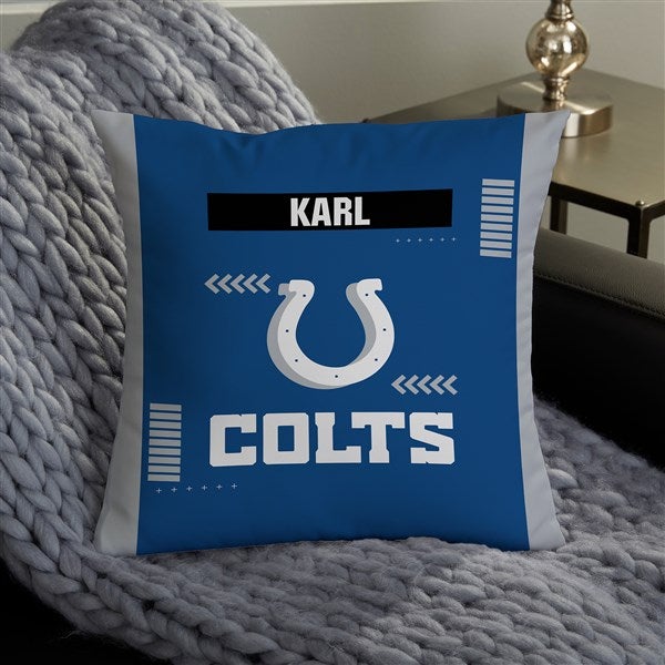 NFL Indianapolis Colts Classic Personalized Throw Pillow - 46563