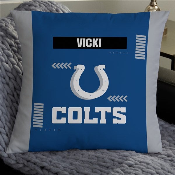 NFL Indianapolis Colts Classic Personalized Throw Pillow - 46563