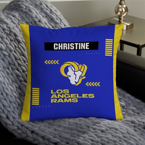 NFL Los Angeles Rams Classic Personalized Throw Pillow - 46589