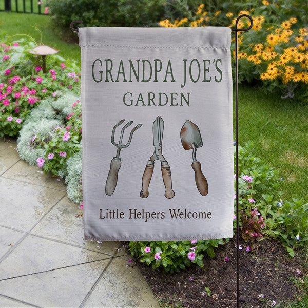 His Garden Personalized Garden Flag  - 46623