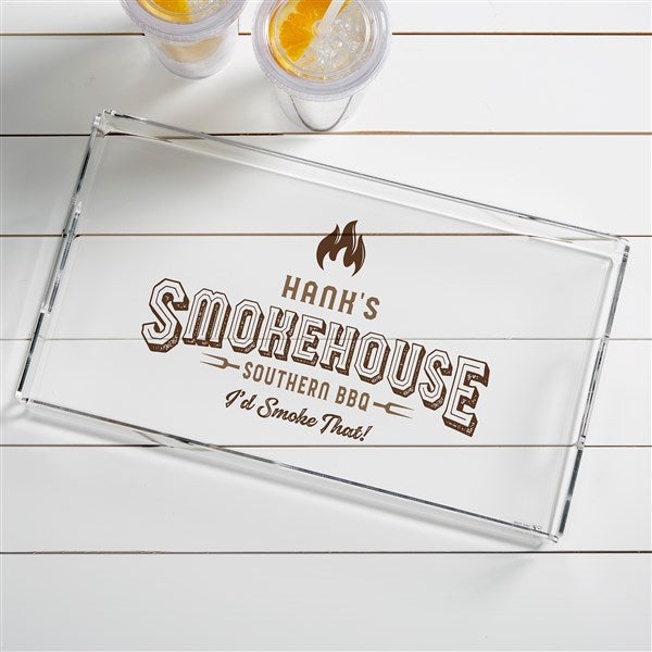 Smokehouse Personalized Acrylic Serving Tray - 46631